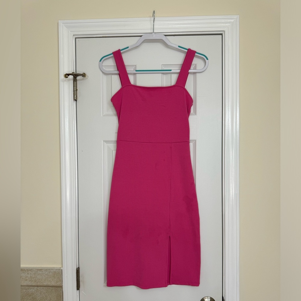 Pink Body Hugging Dress - Size M